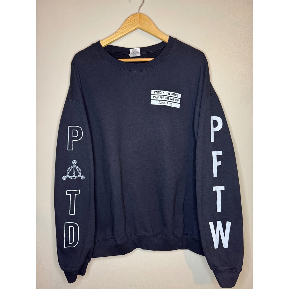 Panic! At The Disco Pray For The‎ Wicked Summer 18 Tour Sweatshirt Black XL